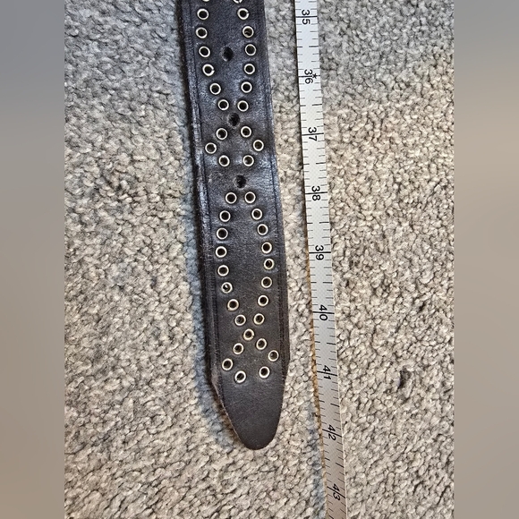 Steve Madden Leather Rivet Women's Belt Western Cowgirl Rodeo Festival - Picture 6 of 6